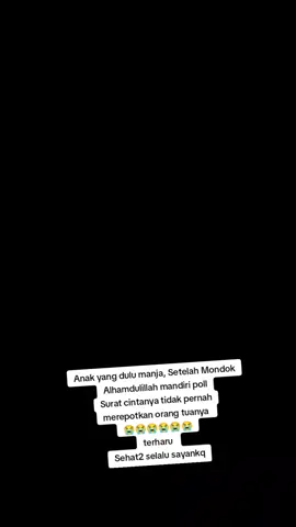 Doa Ayah dan Ibu selalu bersamamu Nak #santripondok #santri #fyp #xcyzba #fypシ゚ #ppalmahrusiyahlirboyo #pplirboyo 