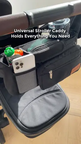 Universal Stroller Caddy Holds Everything You Need#momcozy #strollerorganizer #nesting #babygear #momtiktok 