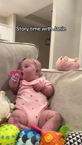 My girl has a confession to make #babiesoftiktok #babytok #theluckyfew #trisomy21 #t21 #downsyndrome #chd #heartwarrior #janiestrong 