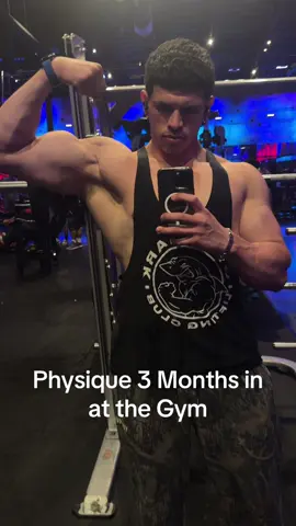 3 months in and my physique is thriving. Wait for year 3🤫 #fyp #gym #transformation 