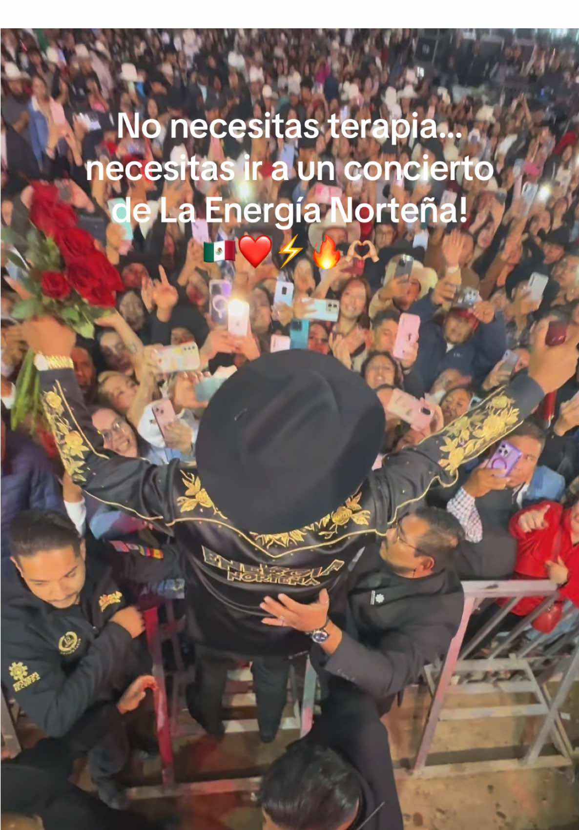 No necesitas terapia… necesitas ir a un concierto de @laenergianortena | Gracias familia de San Luis de La Paz, Guanajuato! Que bonito es lo bonito si señor! 🇲🇽❤️🌹⚡️🔥🥹🫶🏻 #EnergyBoys #Baile #ParaTi #Fyp #AdrianZamarripa 