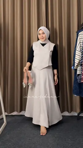 Rekomendasi outfit pakai oneset vest #promomakangajian #rekomendasi #OOTD #oneset 