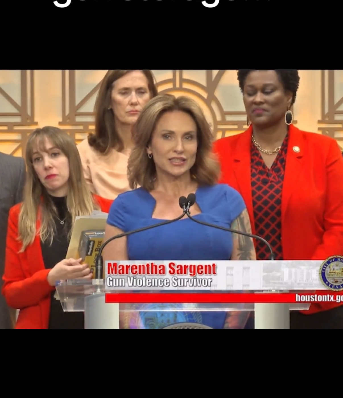 Safe gun storage campaign for Harris county!!  #lockedgunssavekids #gunsafety4adriennelambert  