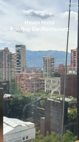 Come to the Haven Hotel 360 rooftop bar/restaurant! Amazing food and views of Medellín! I had a great lunch here! #colombia #tiktokcolombia #medellin #texastech #provenza 