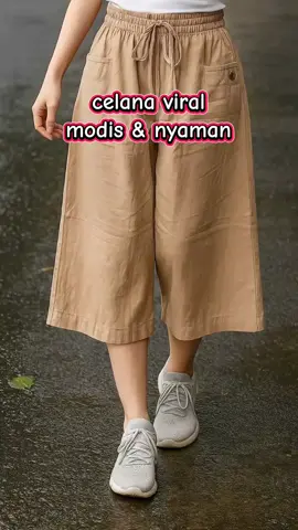 celana kulot 7/8 wanita kekinian. bahan nyaman dipakai, model modis abisss. harga murah aja lagi promo. #celanakulotwanita #celanakulot7per8 #celanapendekwanita #celanakulotmurah #fashionviral 