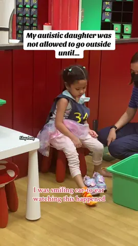 My daughter usually comes out of Småland without her socks and shoes on, and she’ll ask me to help her. Today, one of the IKEA staff was so kind and patiently showed her how to put them on by herself. Such a small gesture, but it made me so proud to see her try on her own. Thank you for taking the time—it really meant a lot! 🥹 #skyaxy #ourausomesky #autismawareness #autismacceptance #autism @IKEA Philippines 