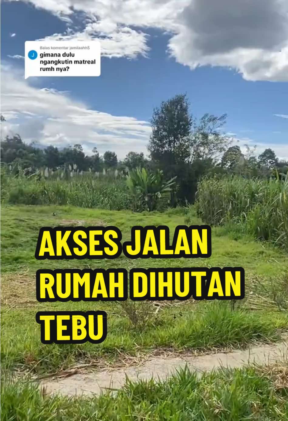 Membalas @jamilaahh5  Jadi ada jalan setapak ke arah sana kak..  #fyp #adayinmylife 