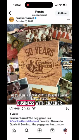 Here's the REAL story of what happened to The Peg Game people. AKA us. It's a long one, but it's worth the watch.  #crackerbarrel #peggame @Fox News @USA TODAY @Southern Living @Tennessean @NewsChannel 5 @WPTV @Nick Beres NC5 