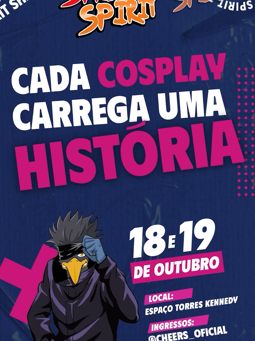 Show Case Cosplay - Shinobi Spirit dias 18 e 19 de Outubro! #dublador #Gamer #Ator #Nerd #Cosplay 
