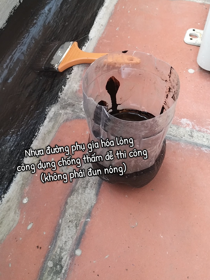 chống thấm dễ dàng hiệu quả cùng nhựa đường phụ gia hóa lỏng #xaydung #nhuaduong #nhuaduongchongtham #chongnuoc #chongtham 