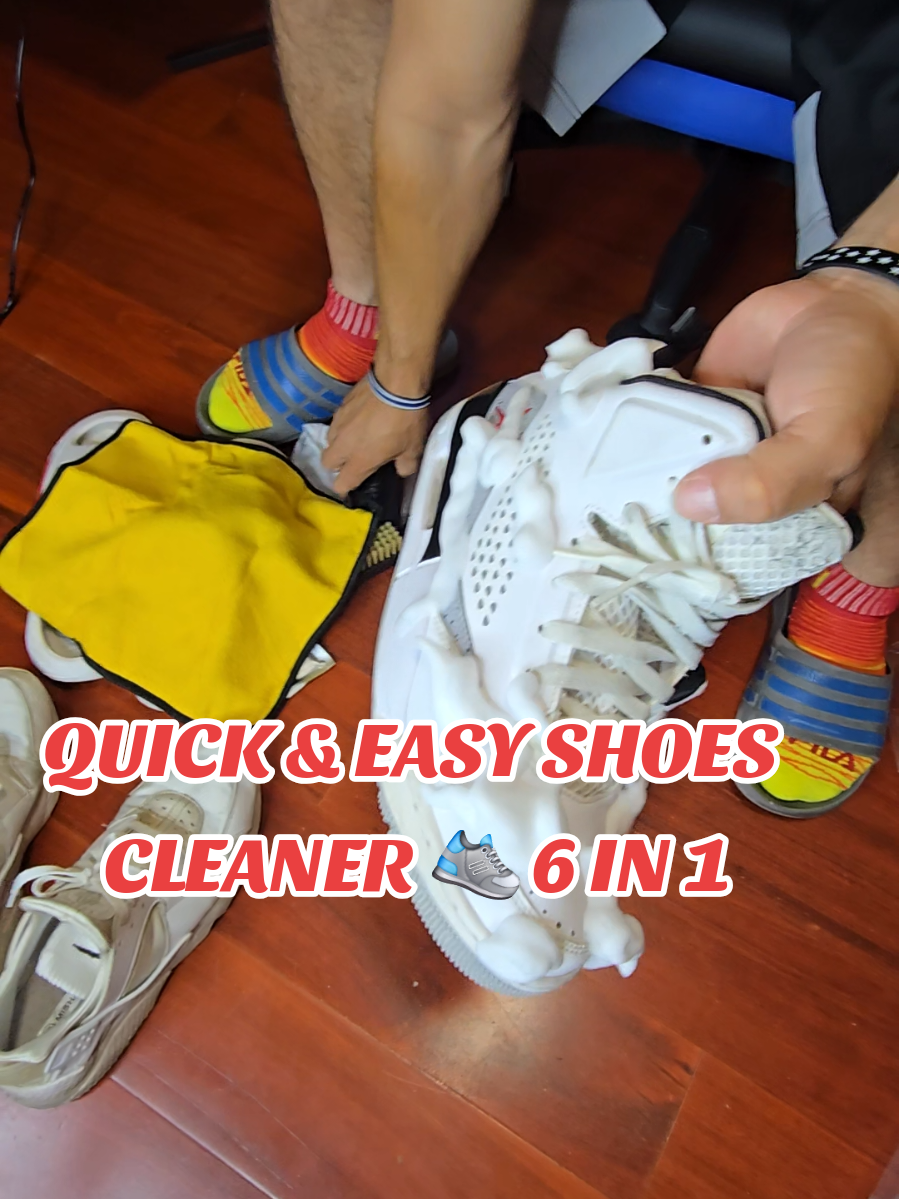 Shoe Cleaner, 5.3 oz sneaker cleaner (includes 2 brushes and 1 microfiber towel) #shoes #sneaker #cleaner #zapatos #TikTokShop 