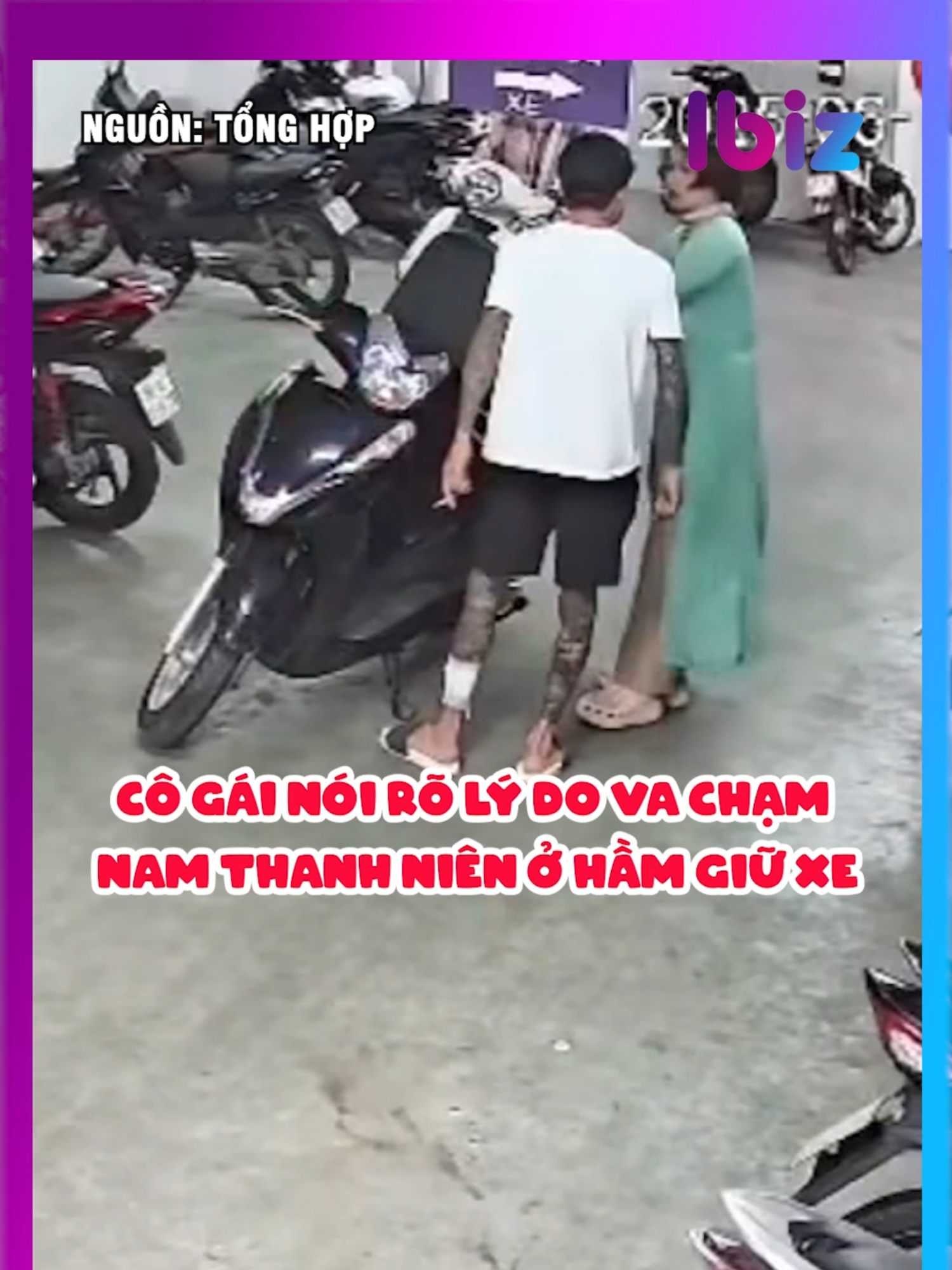Cô gái nói rõ lý do va chạm nam thanh niên ở hầm giữ xe #ibiz #trending #tintuc #tintucmoinhat