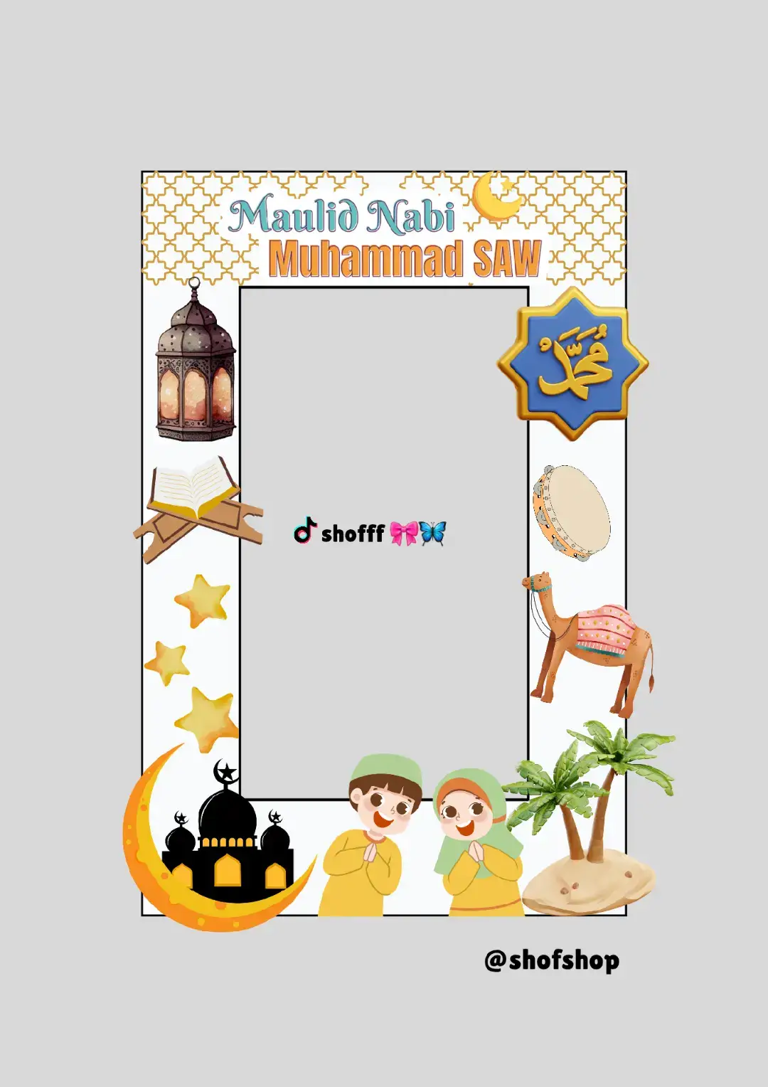 ide printilan untuk acara maulid nabi Muhammad mau file lengkapnya?  silahkan klik di bio atau komen 