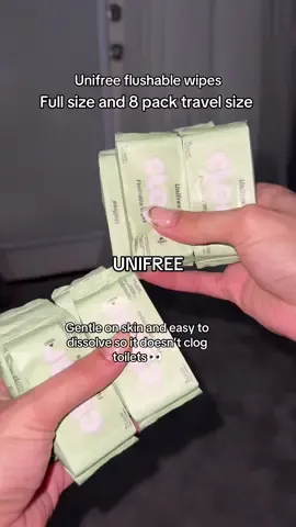 These are the best flushable wipes hands down!! @UnifreeUS #unifreeflushablewipes #unifreeus #tiktokshoplabordaysale #tiktokshopcreatorpicks #rushtok 
