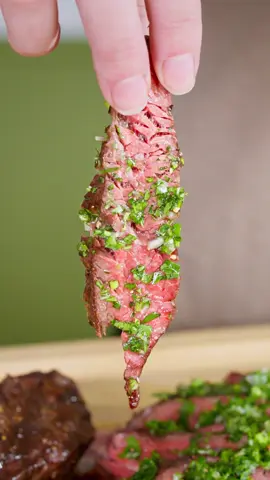 Are you team chimichurri? 15% off Hanger Steak for a limited time! #FlanneryBeef #DryAgedBeef #SteakTok #MeatTok #FoodTok  