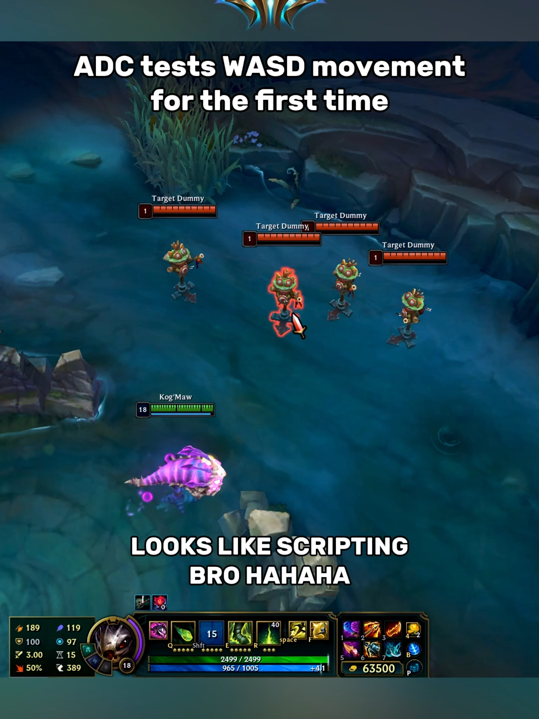 Challenger ADC tests the new WASD movement and is absolutly chocked ! #leagueoflegends #leaguetiktok #leagueoflegendsmemes