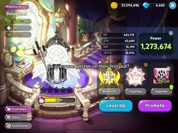She was so easy to get omg- anyways first 1m power doughael? ;-; #cookierun #cookierunkingdom #crkfyp #crkfandom #crkupdate 