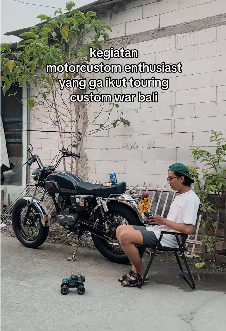 seru liat temen temen pada berangkat motoran😔 take care yaa..  #motorcustom #customwar #bali #britishstyle🇬🇧 