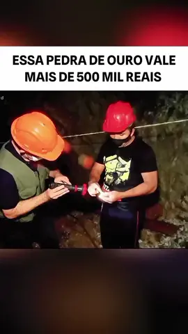 esse homem encontrou uma pedra de ouro que vale mais de 500 mil reais. #noticias #noticia #news #foryou #viral
