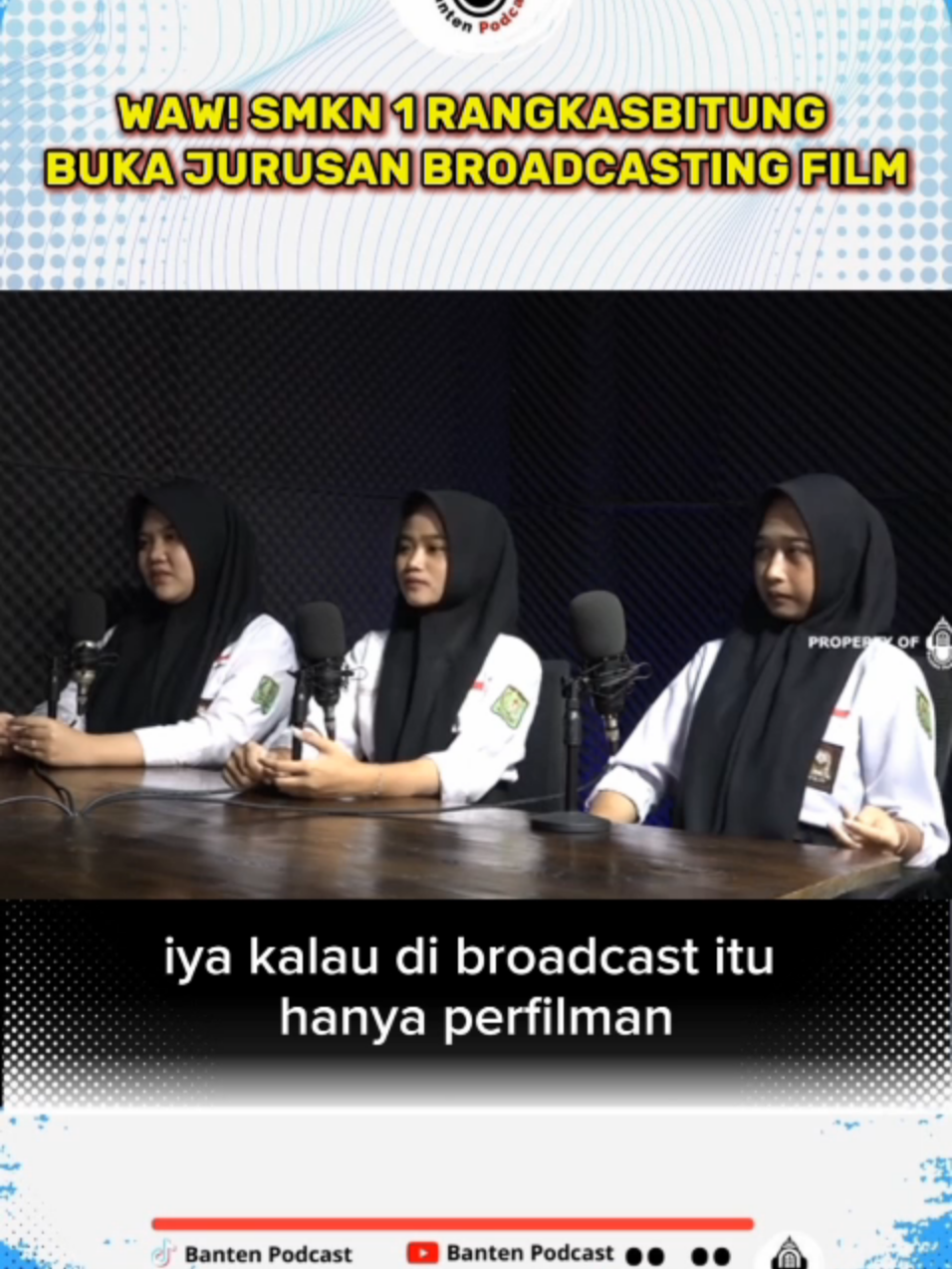 WAW! SMKN 1 RANGKASBITUNG BUKA JURUSAN BROADCASTING FILM #bantenpodcast #smk1rangkasbitung#sekolahgratis