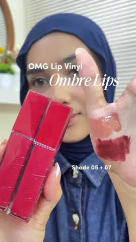 Ombre lips OMG Lip Vinyl shade 07 + 05 #lipvinyl #omg #lipvinyl 
