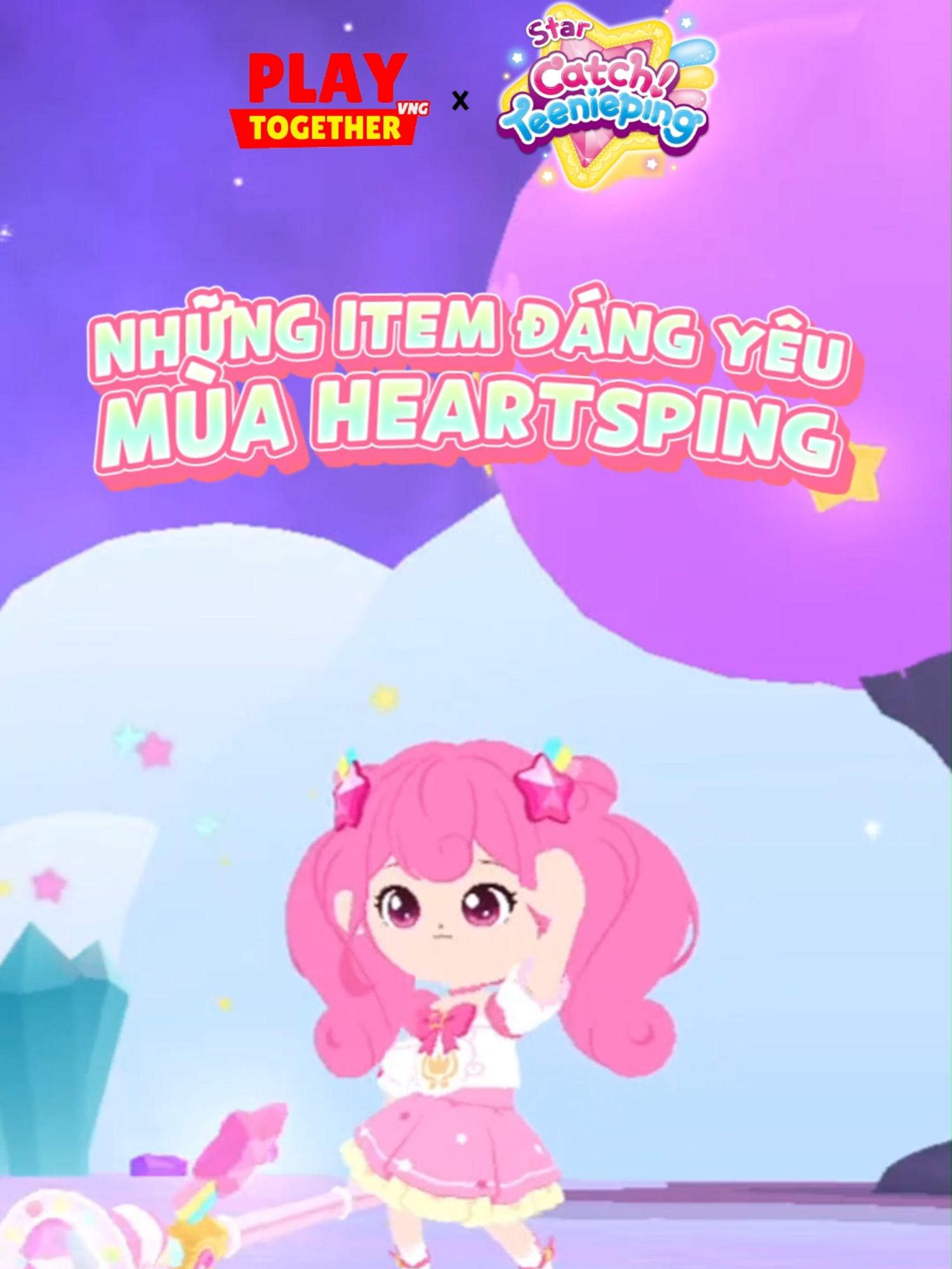 Ngắm nhìn những vật phẩm xinh đẹp trong VVIP Mùa HEARTSPING mới  #PlayTogether #GamingOnTikTok #WhatToPlay #Catchteenieping #Teenieping#PLAYTOGETHERVNG