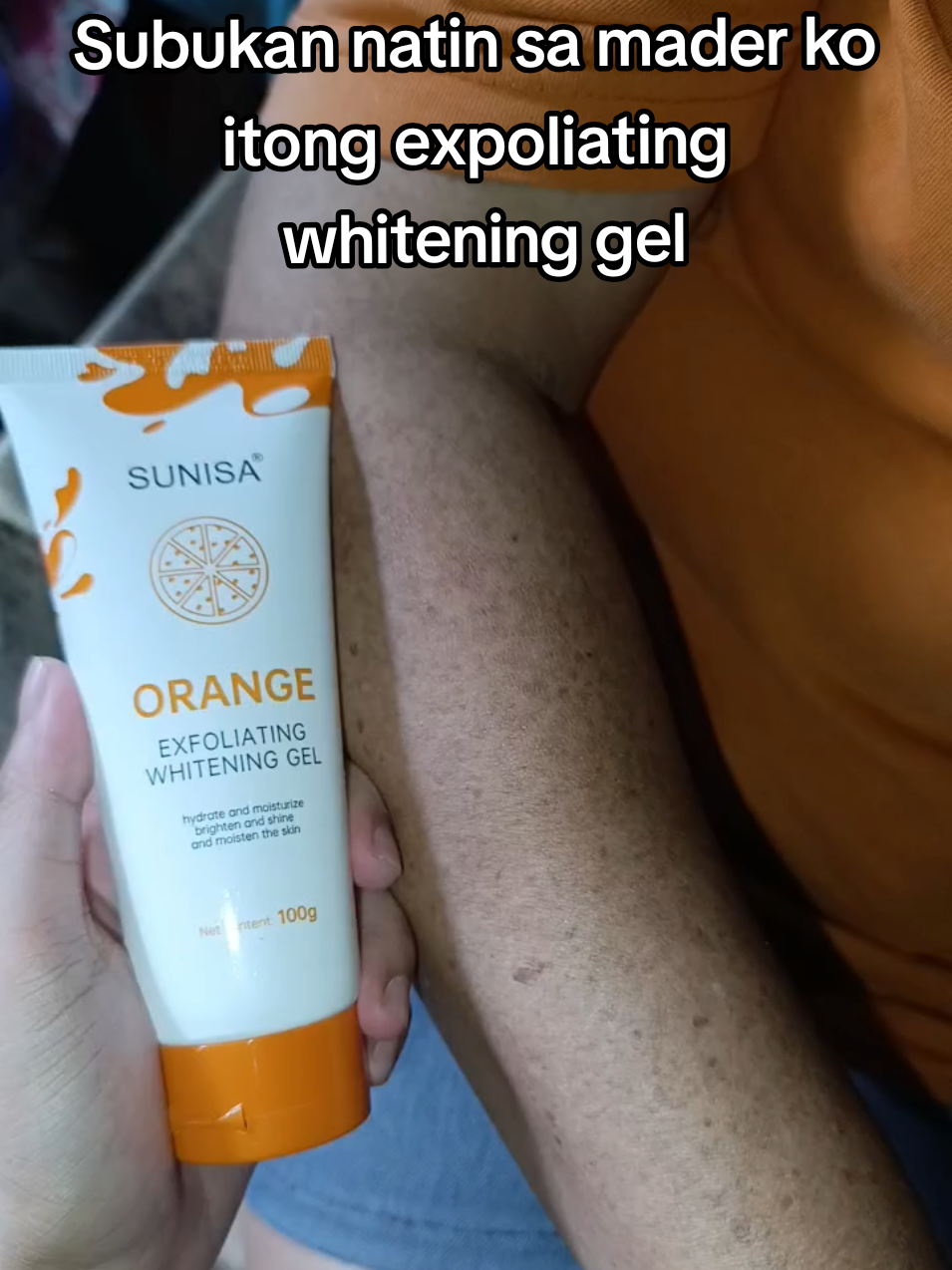 subukan mo na rin! Dami ng sold nito kahit sa mga reviews talagang legit tong expoliating gel  #expoliating #foryou #sunisa #orangewhiteninggel 
