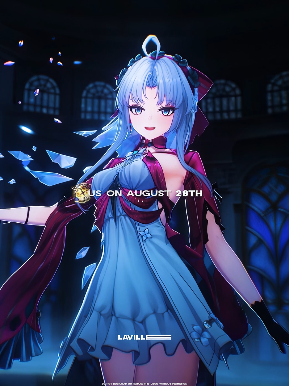 Good Luck on your pulls tomorrow Carlotta wanters 🩵 #wutheringwaves #wuwacreator #carlotta #kurogames #gacha 
