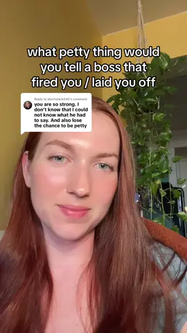 Replying to @shortstack040 help me come up with petty things to say though lol #laidoff #toxicworkplace #toxicboss #fyp #foryou 