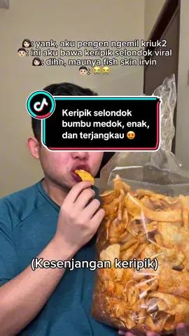 Keripik selondok ini udah harganya bersahabat, bumbunya medok, dan kriuknya mantap betul 😍🥰 #kripikslondok #keripik #keripikenak #selondok #keripikviral 