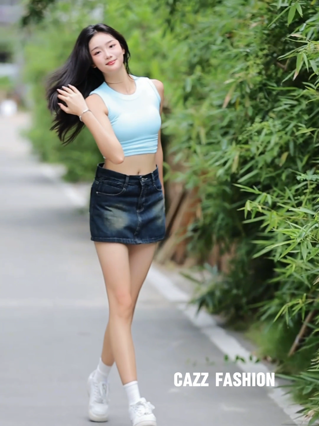 #outfit New Fashion Retro Denim Skort 5 Color High Quality  Super Sexy So Beautiful Must Have ～～～