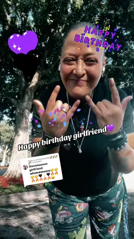 #onthisday happy birthday girlfriend 💜🖤💜🖤🌹🌹🌹@Unbothered85🌈🌈🌈🌈 