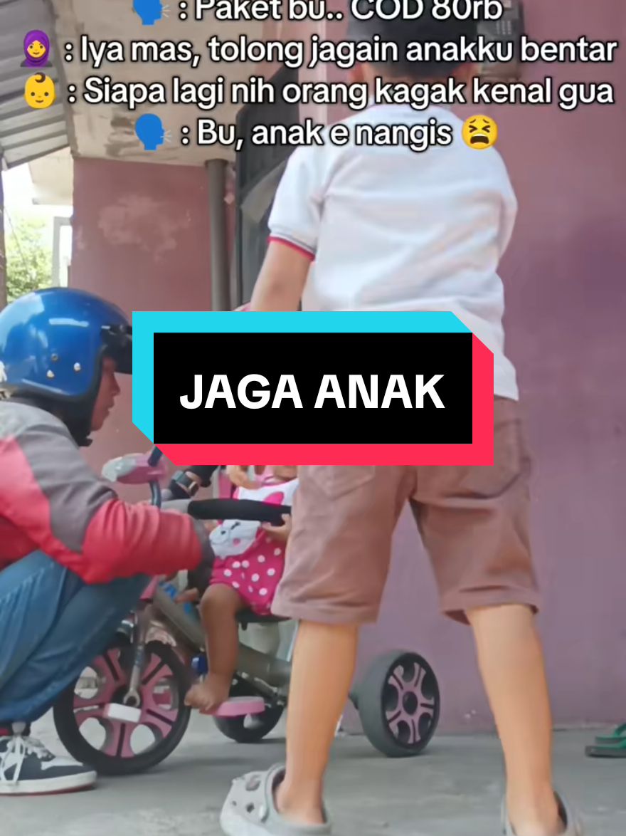 side job kurir : jagain anak customer #jntexpressid #fypdonggggggg #fyp #viral  credit @kurirngatok 