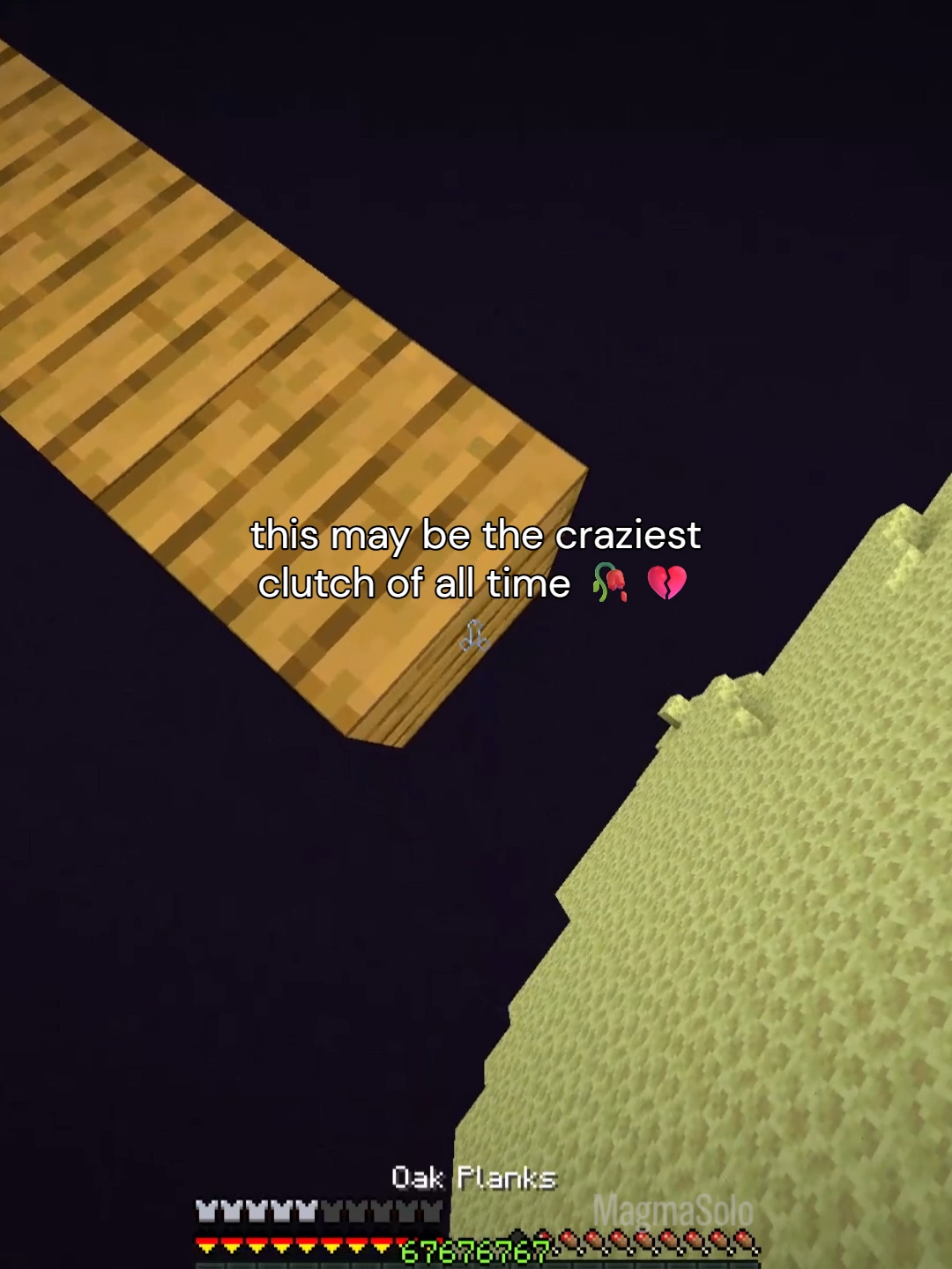 Minecraft clutch #minecraft #minecrafter #minecraftmemes