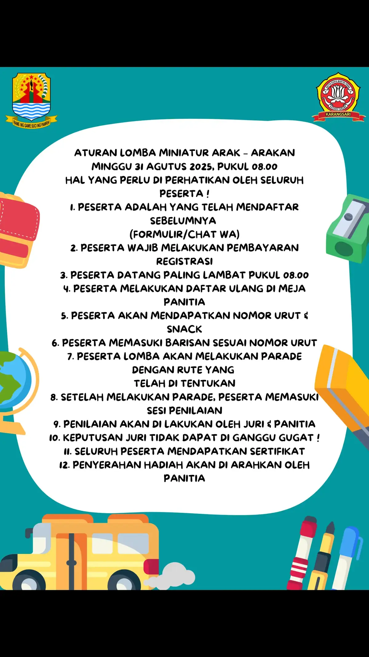 arak arakan miniatur desa karangsari 2025