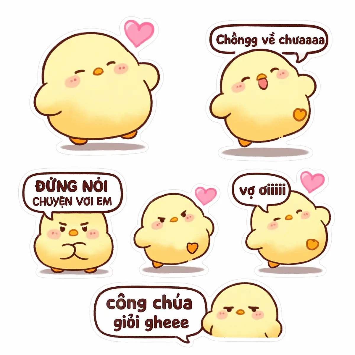 #Love #cuticouples #stickers #chicken #forgirls  Hí hí muốn gà có gà nha mí bà