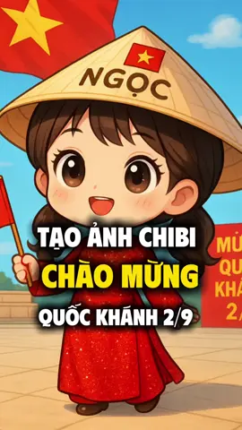 Cách tạo ảnh Chibi chào mừng Quốc Khánh 2/9 #baongocmedia #thanhcongnghe #quockhanh #chibi 