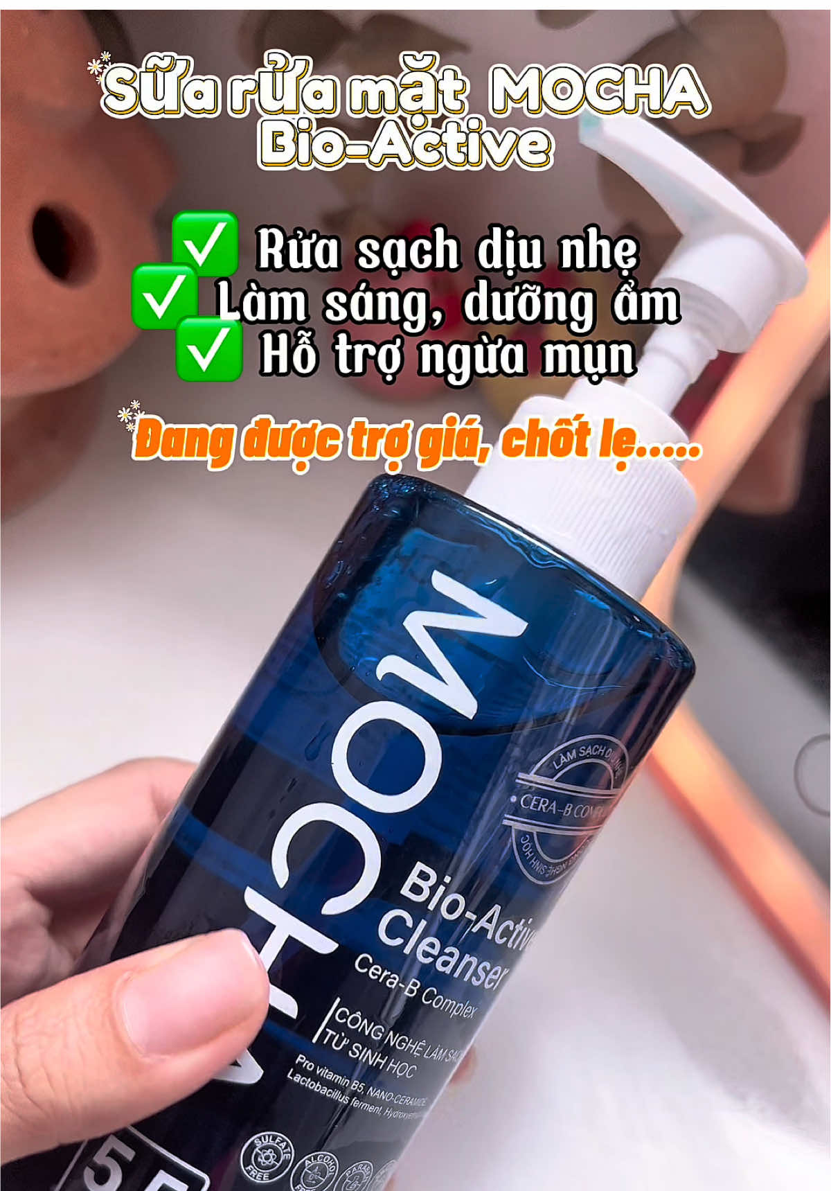 Sữa rửa mặt dịu nhẹ, làm sáng, hỗ trợ ngừa mụn #mocha #srm #suaruamatmocha #suaruamat #suaruamattrimun 
