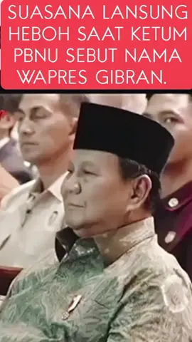 langsung heboh saat Ketum PBNU sebut nama wakil presiden RI mas gibran 