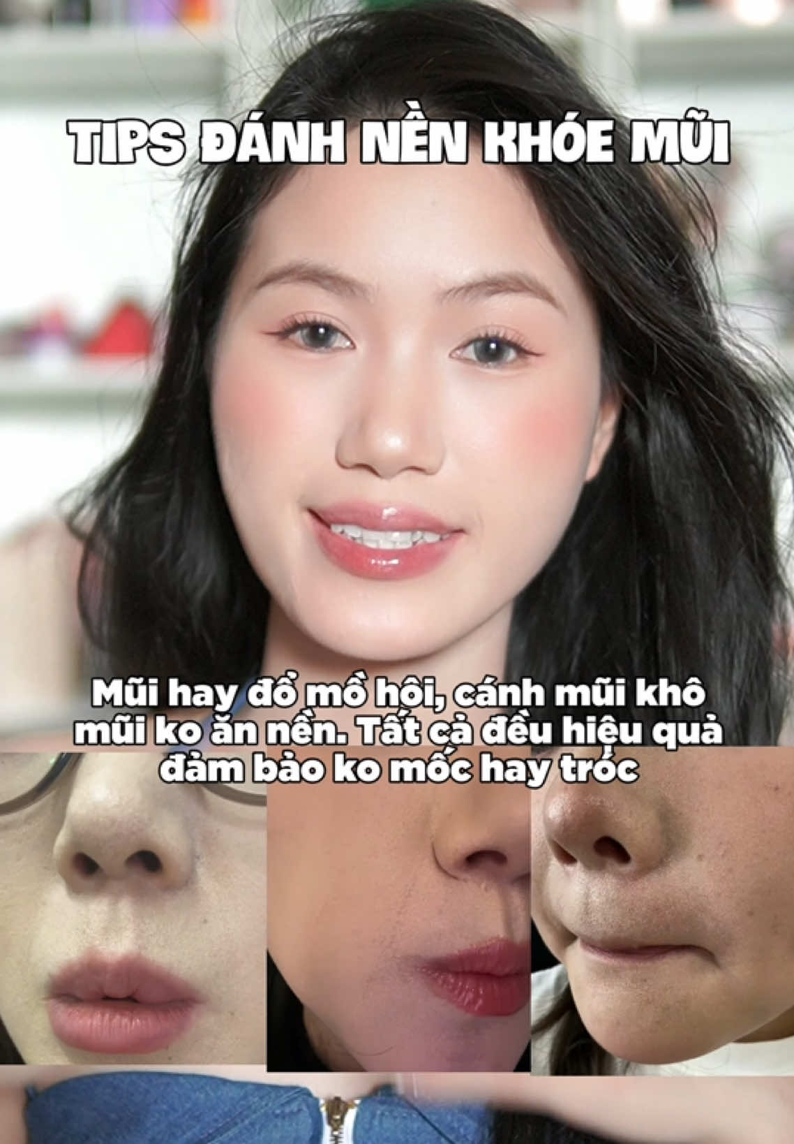 Tips đánh nền khoé mũi cực kì hiệu quả và dễ hiểu. Đặc biệt phù hợp cho mũi hay đổ mồ hôi, cánh mũi khô, mũi ko ăn nền.. đảm bảo ko mốc hay tróc nữa. #makeup #makeupartist #hocmakeup #makeuptips #BeautyTok 