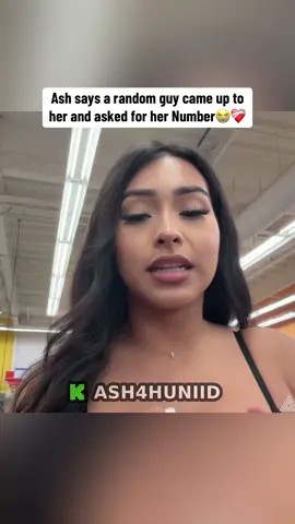 Ash says a random guy came up to her and asked for her Number😭❤️‍🩹#ash4hunnid #fyp 