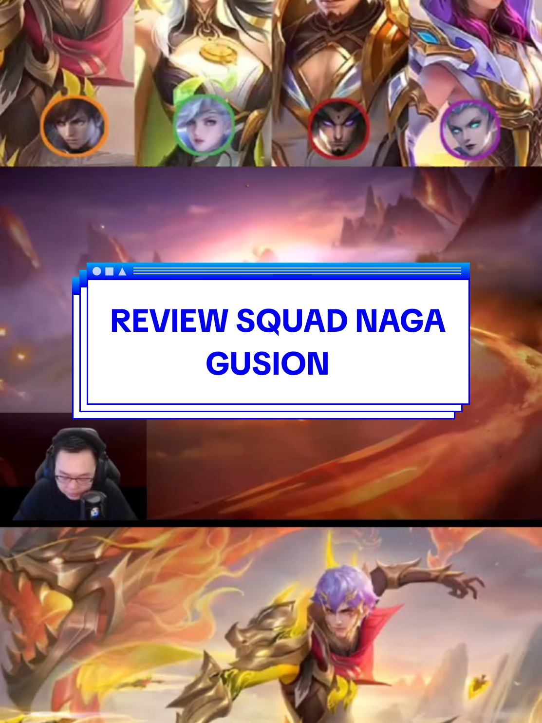 Squad Naga Gusion #GusionSquadNaga #squadnaga #GusionMLBB #VyGaming #mobilelegends 