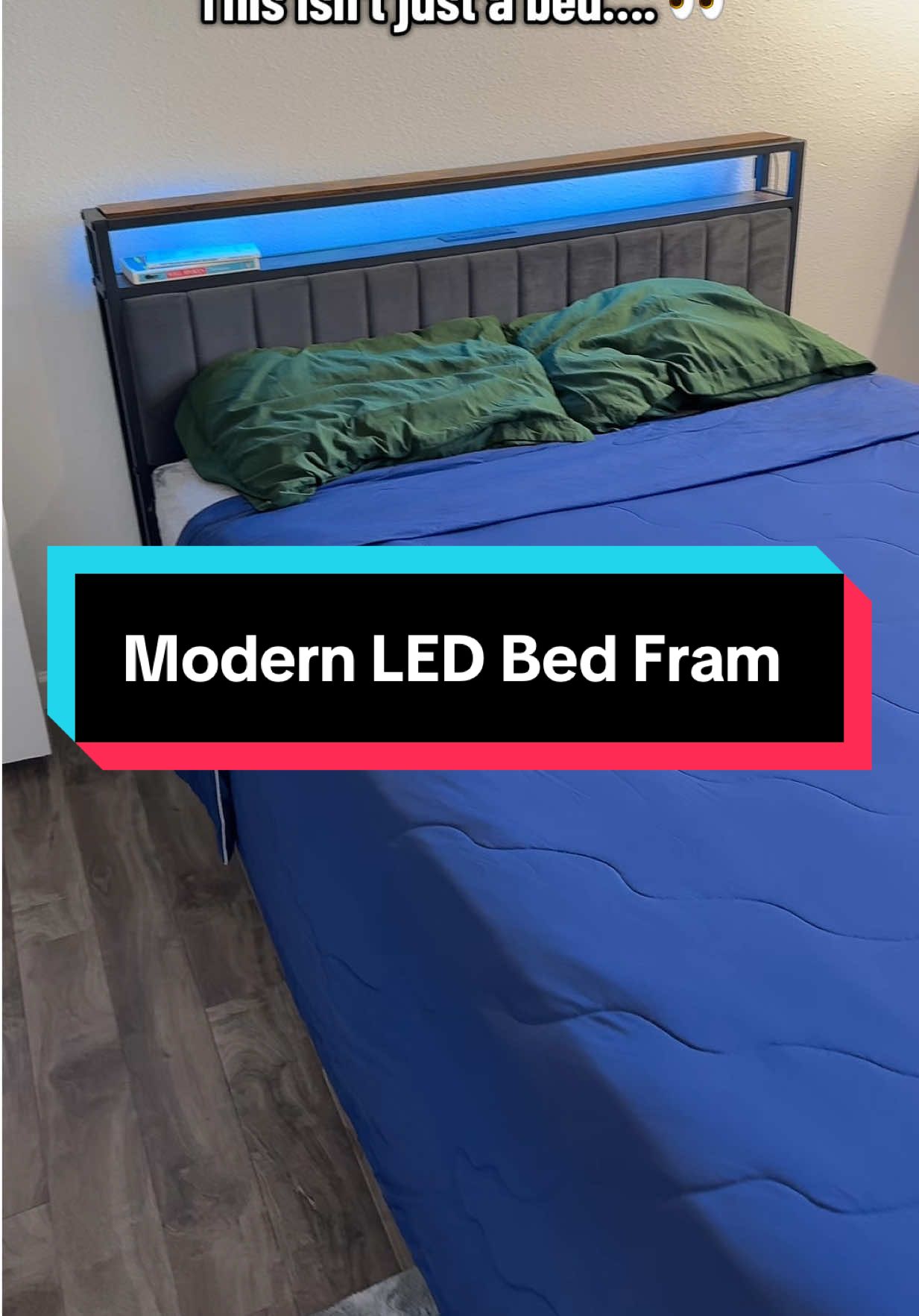 Upgrade your bedroom with the AMERLIFE Bed Frame – it’s not just a bed, it’s a whole vibe! ✨ ✔️ Built-in LED lights ✔️ Charging ports for your phone ✔️ Foldable ottoman bench for storage + seating ✔️ Stylish velvet upholstered headboard Luxury look, practical design, and free shipping 👏 Don’t sleep on this deal… well, actually do 😉 #TikTokMadeMeBuyIt #BedroomGoals #HomeDecor #BedFrame #TikTokShopFinds