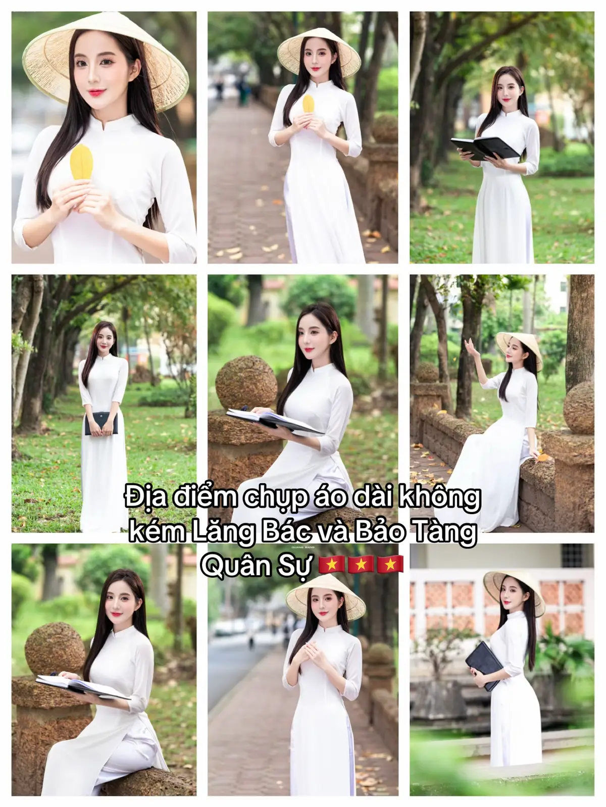Nếu lăng Bác quá đông và Bảo Tàng Quân Sự quá ngập mọi người có thể chụp ảnh tại ‘’Con Đường Tình Yêu - Đại học Sư Phạm Hà Nội’’ Bên shop vẫn nhận chụp áo dài xuyên lễ nhaa #chupanh #chupanhaodai #langbac #conduongtinhyeu #daihocsuphamhanoi 