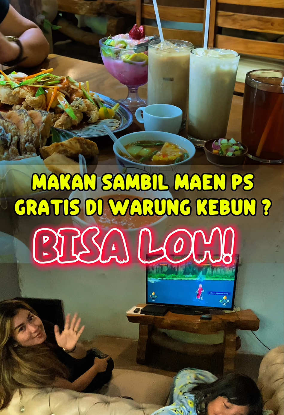 @Warung Kebun Cileungsi SERU BANGET SIH MPOKLUH MAKAN IKAN GURAME YANG BISA DI MAKAN BUAT 5 ORANG DENGAN HARGA YANG MURMER!!!! 