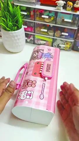 Filling password pencilbox with only pink stationery #youtubeshorts #asmr #pencil #fypシ゚viral #fyp 