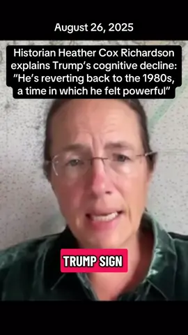 Historian Heather Cox Richardson has an interesting take on Trump’s cognitive decline as it unfolds before the nation and world. He appears to be reverting back to the 1980s, when he was on top and felt like a “king”. If it were anyone else it might be sad. But it’s him, so it’s not. #fdt #heathercoxrichardson #politicstiktok #politicalcommentary 
