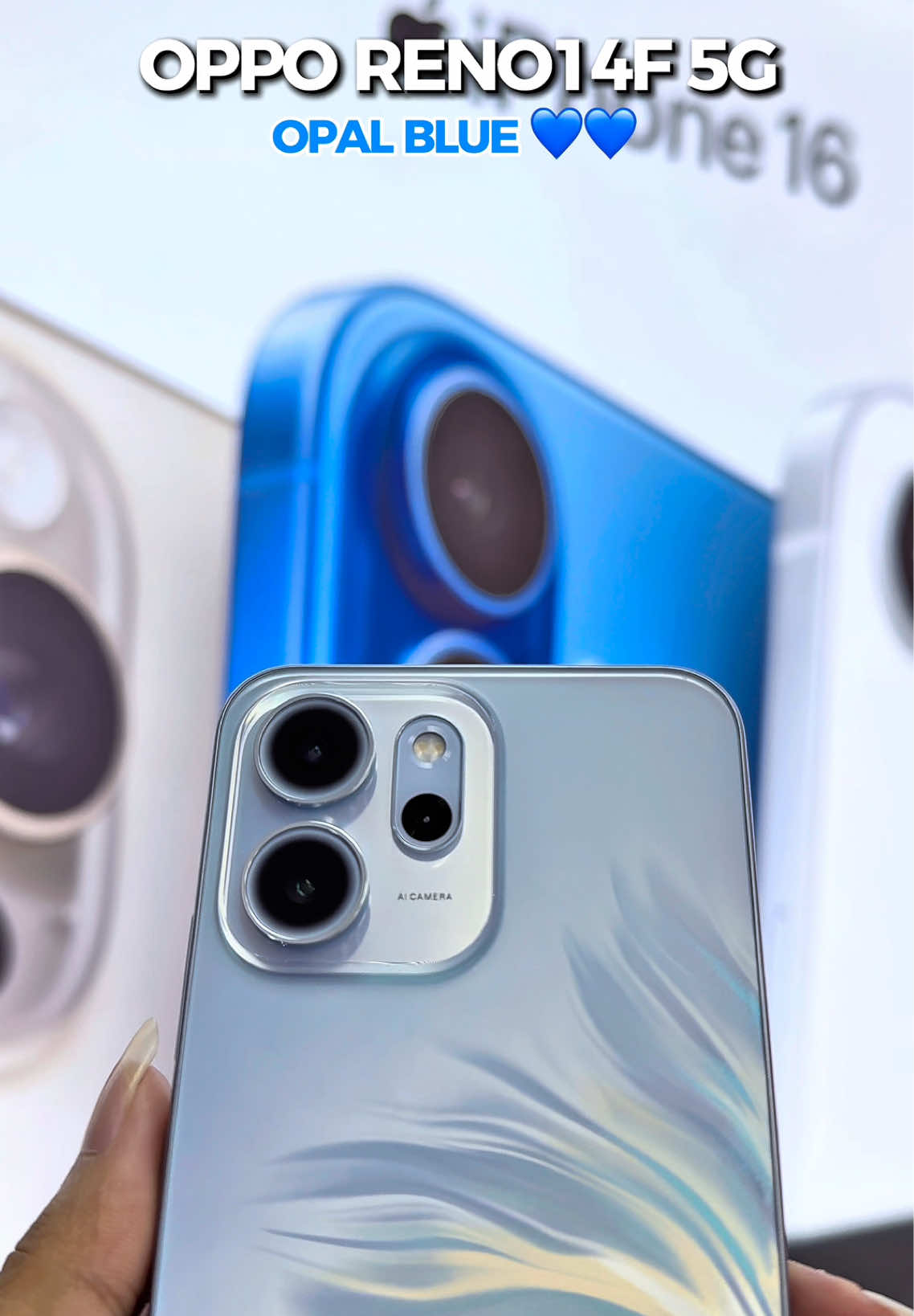 OPPO RENO14F 5G Blue  #OPPOReno14F #OPPORENO14 #MERMAIDDESIGN #KOSRENO14A5 #FYPAGE 