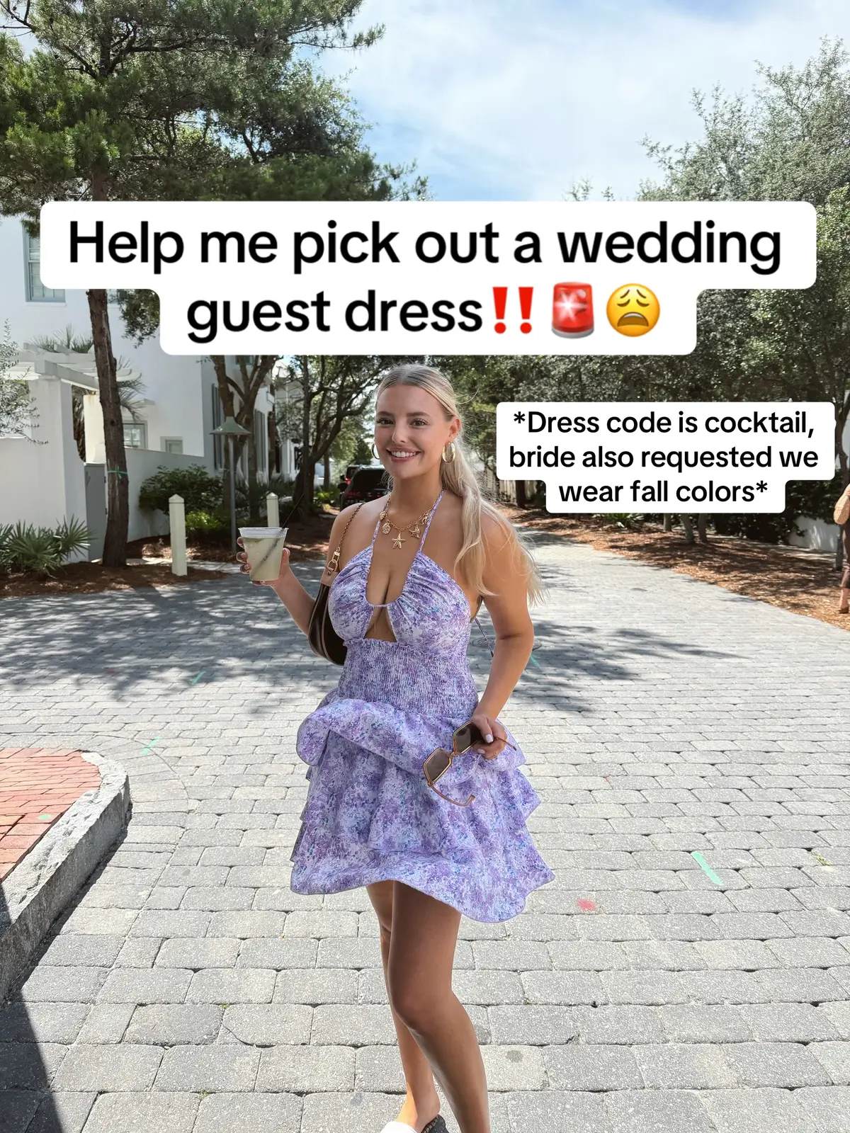 Help me pick out a dress for a wedding! Should I keep looking??😩😩 #helpmepickadress #pickmydress #wedding #weddingguest #weddingguestdress 
