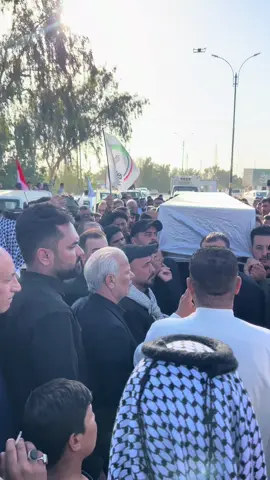 جانب من تشييع الحاج المجاهد ابو ذنون الخالدي مدير مديرية دبابات الحشد الشعبي #الحشد #امن_الدولة 